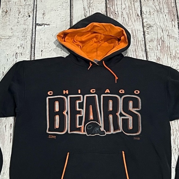 Vintage 1980s Chicago Bears NFL Football 80s Hoodie Sports Sweatshirt - Picture 2 of 5